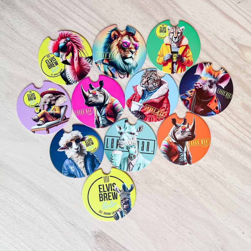 Elvis Brew License Disc Holders